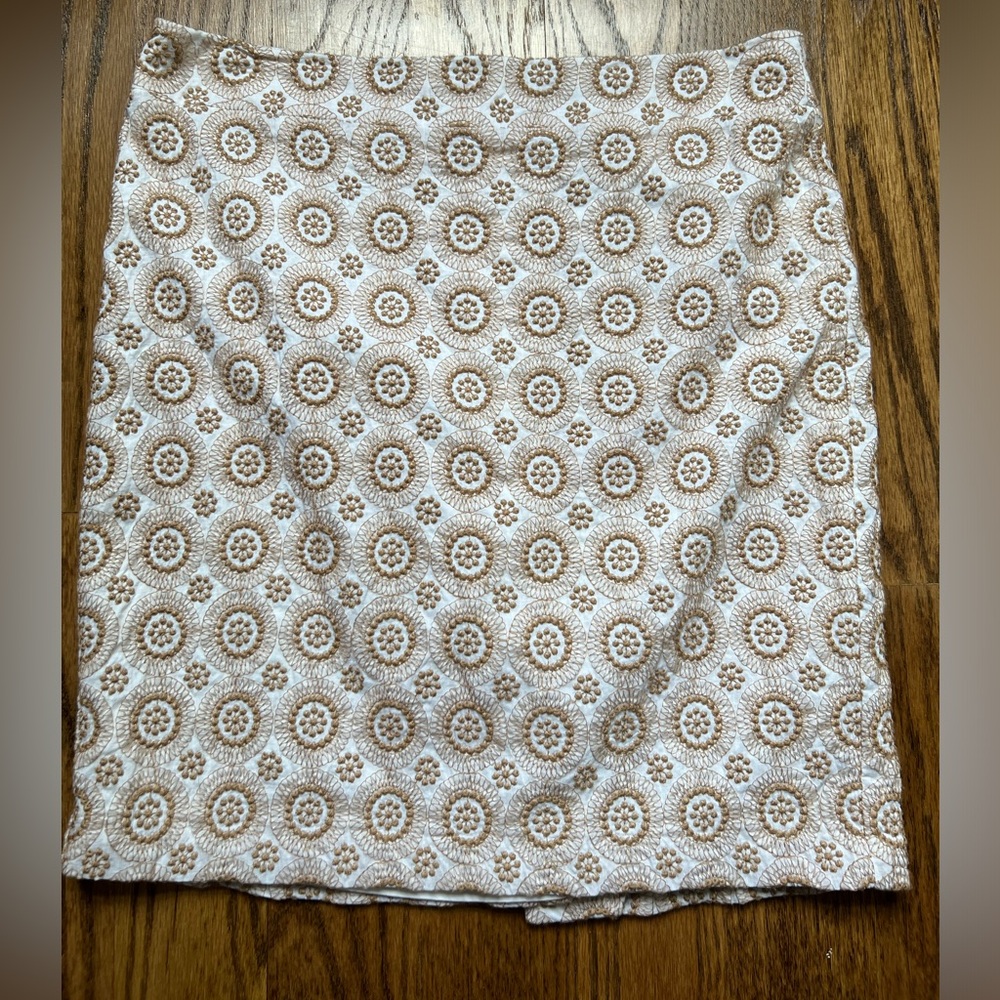 Size 8 petite Ann Taylor gorgeous embroidered skirt